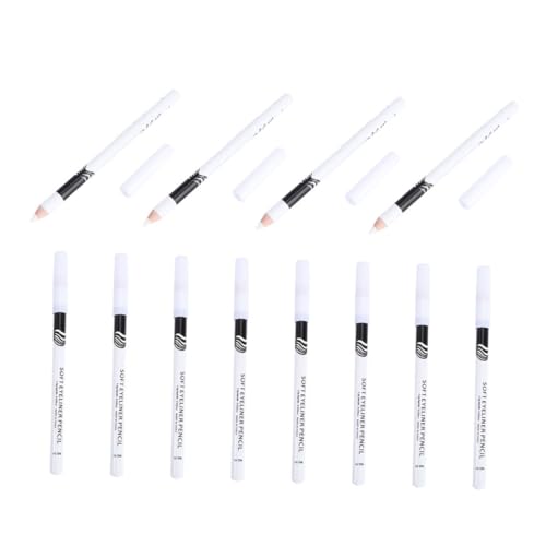 Ipetboom 24St Eyeliner-Stift hölzernes Make-up Seidenkajalstift weiß Lidschatten Mädchen Augenlinie Bleistift Kosmetik Kosmetik-Augenlinien-Tool Holzstange Make-up-Stift von Ipetboom