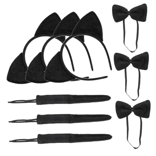 Ipetboom Katzenohren Stirnband Fliege 3 Sets Tier-cosplay-kostüm-requisiten Für Und Erwachsene Ipetboom Katzenohren Stirnband Fliege 3 Sets Tier-cosplay-kostüm-requisiten Für Und Erwachsene von Ipetboom