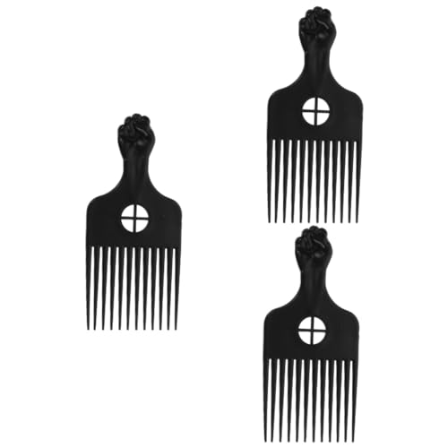 Ipetboom 3St Kamm Herrenkämme für die Haare Haarauswahl Kämme für Männer Haarbürste Plastikpickel für den Bart Styling-Tools für lockiges Haar Jahrgang Werkzeug Afrika Metall Mann Haarnadel von Ipetboom