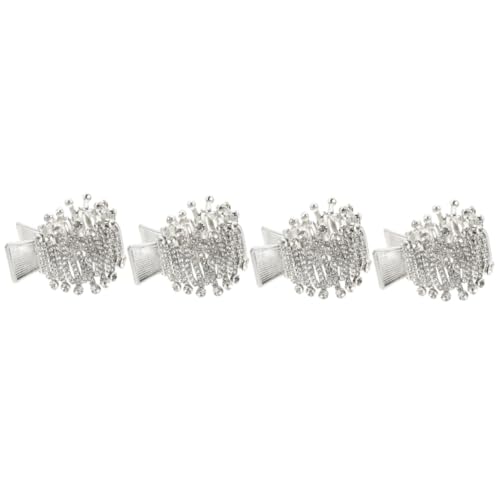 Ipetboom 4 Stück Schneeflocke Haarnadel haarschmuck Haar Klammern Haarspangen für Damen Krallenclips für Mädchen Haarklammer Haarspange für Frauen Kieferklemme für Haare von Ipetboom