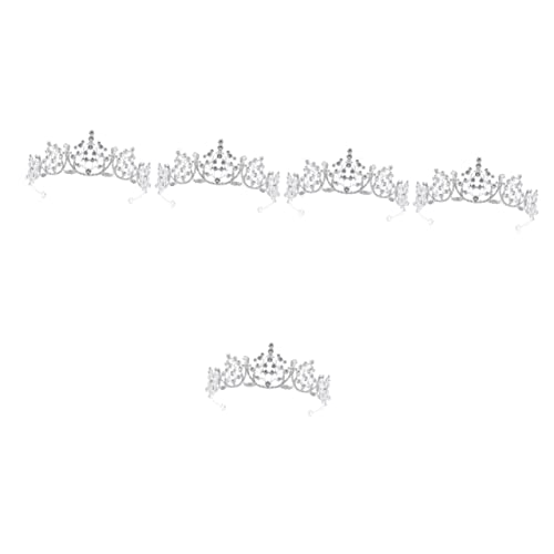 Ipetboom 5St Stirnband mit Strasskrone frauen geburtstag tiara Hochzeitskopfschmuck hochzeitsdeko Strasssteine Krone Kopfbedeckung Brautkrone aus Strass Mädchen schmücken Zubehör Fräulein von Ipetboom