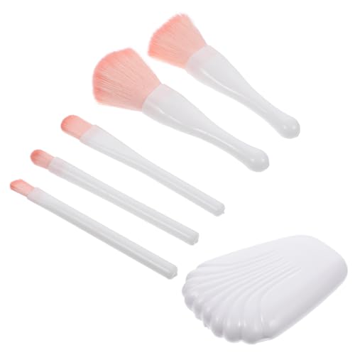 Ipetboom 5St pinsel zum konturieren Foundation-Pinsel-Set Make-up Pinsel Textmarker Lidschatten Pinsel Highlighter-Make-up-Pinsel mischen einstellen Aufbewahrungskiste fünfteiliges Set Weiß von Ipetboom