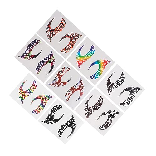 Ipetboom Eyeliner 8 Paare Lidschatten-Eyeliner-Aufkleber Lidschatten-Tattoos-Aufkleber gesicht temporäre tätowierung lidschatten patches Lidschatten-Aufkleber Augenaufkleber Cosplay von Ipetboom