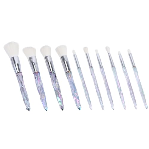 Ipetboom Eyeliner-Pinsel 10-teiliges Set Make-up Pinsel Mischen Von Lidschattenpinseln Gesicht Pulver Pinsel Mischpinsel Foundation Concealer Gesicht Auge Kosmetik Weiß Lidschatten Pinsel von Ipetboom