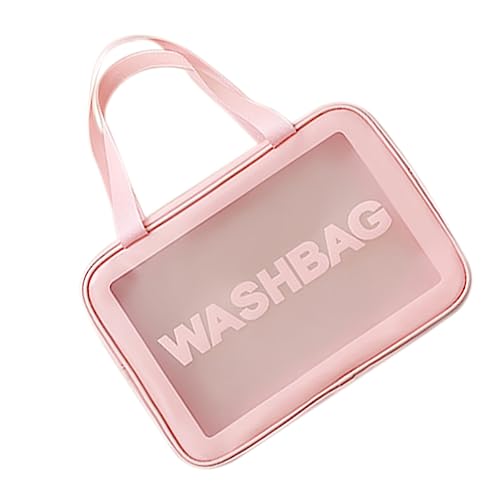 Ipetboom Kosmetikbehälter Kosmetiktasche Kosmetik-Organizer-Tasche Aufbewahrungstaschen Für Die Reise Reise-kulturbeutel Für Männer Kosmetikhalter PVC Make-up-Box Rosa Bilden Muschelschale von Ipetboom