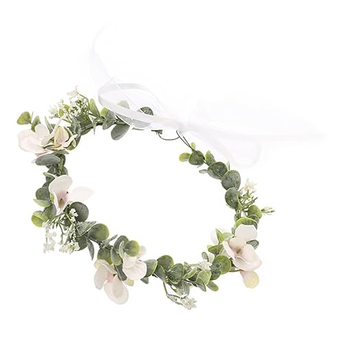 Ipetboom Stirnband Blumenhaarband weihnachtsgeschenke Haarschmuck für Frauen blumen headband Blumengirlande Hochzeitsdekoration Brautkranz Beflockte Blumenkrone empfindlich schmücken Hawaii von Ipetboom