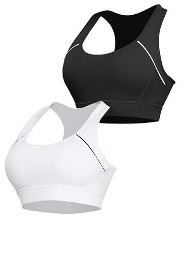 Irdcomps Damen Sport BH ohne Bügel Starker Halt Bras Sports Brüste mit Racerback für Fitness Yoga Joggen von Irdcomps