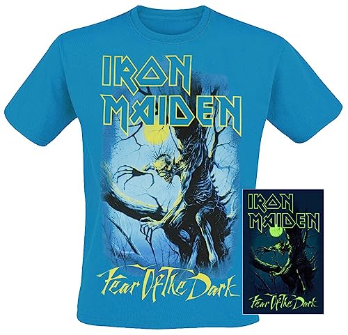 Iron Maiden Fear of The Dark - Glow In The Dark Männer T-Shirt blau XL von Iron Maiden