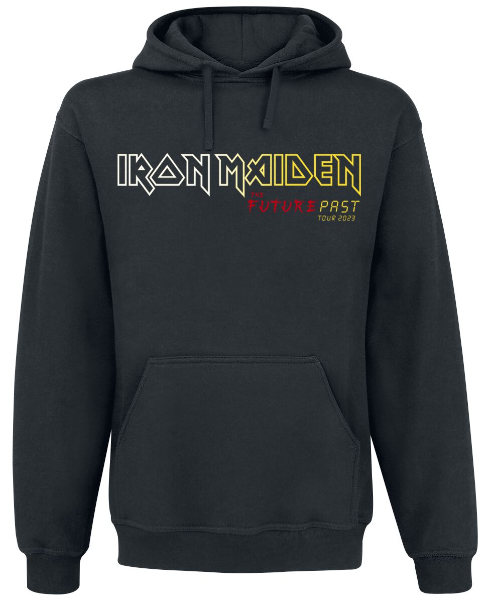 Iron Maiden Kapuzenpullover - The Future Past Tour Art 2023 Circle 2 - S bis XXL - für Männer - Größe L - schwarz  - Lizenziertes Merchandise! von Iron Maiden