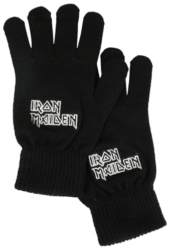 Iron Maiden Logo Unisex Fingerhandschuhe schwarz 100% Polyacryl Band-Merch, Bands, Musik von Iron Maiden