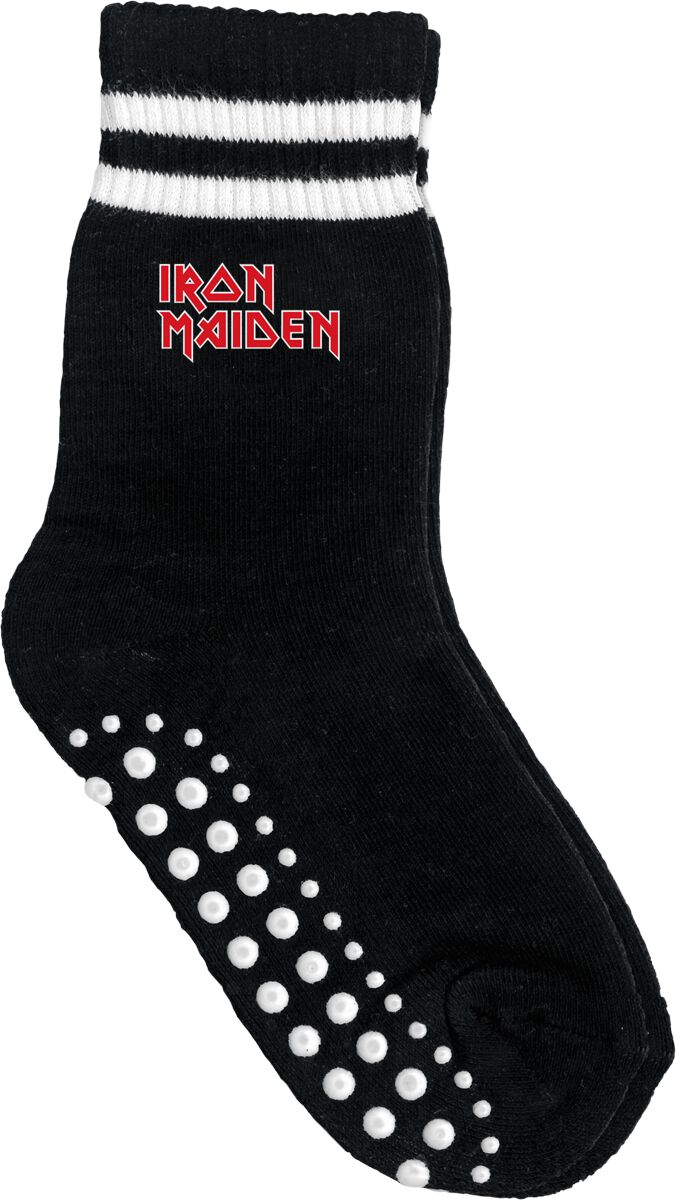 Iron Maiden Socken - Metal-Kids - Logo - EU15-18 bis EU31-34 - für Mädchen & Jungen - Größe EU 15-18 - schwarz  - Lizenziertes Merchandise! von Iron Maiden