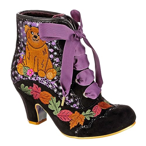 Irregular Choice Damen Big Ol'Bear Stiefelette, Schwarz, 36 EU von Irregular Choice