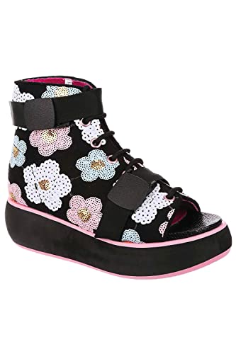 Irregular Choice Damen Buttercup Buckle Stiefelette, Schwarz, 37 EU von Irregular Choice