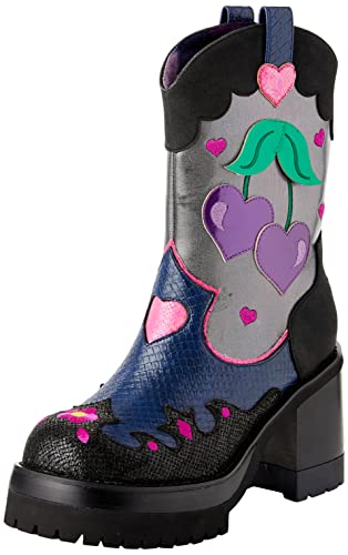 Irregular Choice Damen Cherry Lovin Mode-Stiefel, Schwarz, 36 EU von Irregular Choice