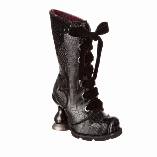 Irregular Choice Damen Dark Tower Mode-Stiefel, Schwarz, 40 EU von Irregular Choice