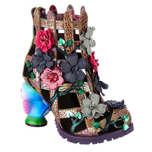 Irregular Choice Damen Gartenzaun Stiefelette, Schwarz Multi, 39 EU von Irregular Choice