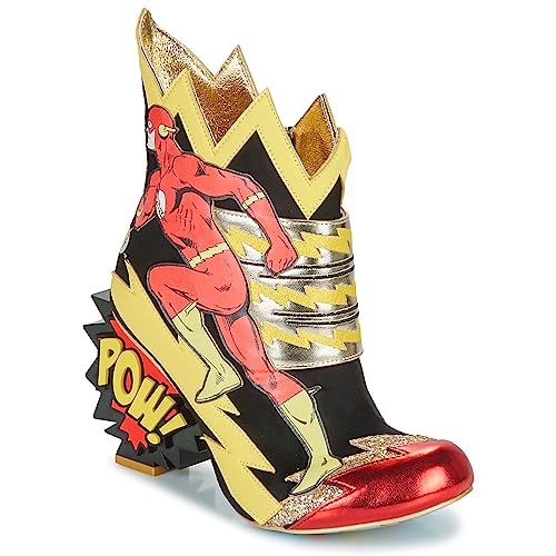 Irregular Choice Damen Jagd Gerechtigkeit Stiefelette, Schwarz, Rot, Gelbgold, 39 EU von Irregular Choice