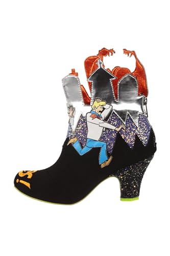 Irregular Choice Damen Jinkies Stiefelette, Black, 42.5 EU von Irregular Choice