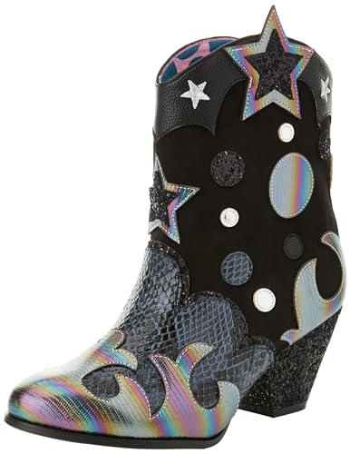 Irregular Choice Damen Leitlicht Stiefelette, Schwarz, 37 EU von Irregular Choice