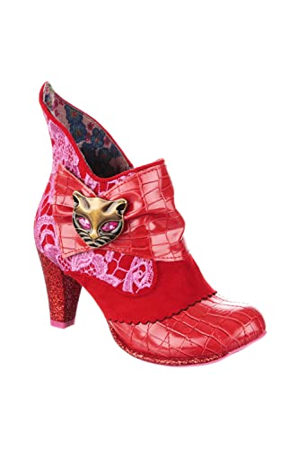 Irregular Choice Damen Miaow Stiefelette, Rot/Pink, 39 EU von Irregular Choice