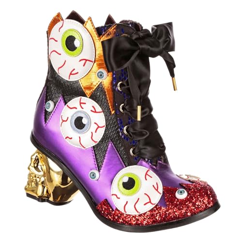 Irregular Choice Damen Skull It Mode-Stiefel, Schwarz, 40 EU von Irregular Choice