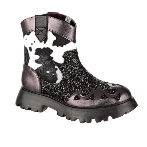 Irregular Choice Damen Step in Style Mode-Stiefel, Schwarz, 40 EU von Irregular Choice