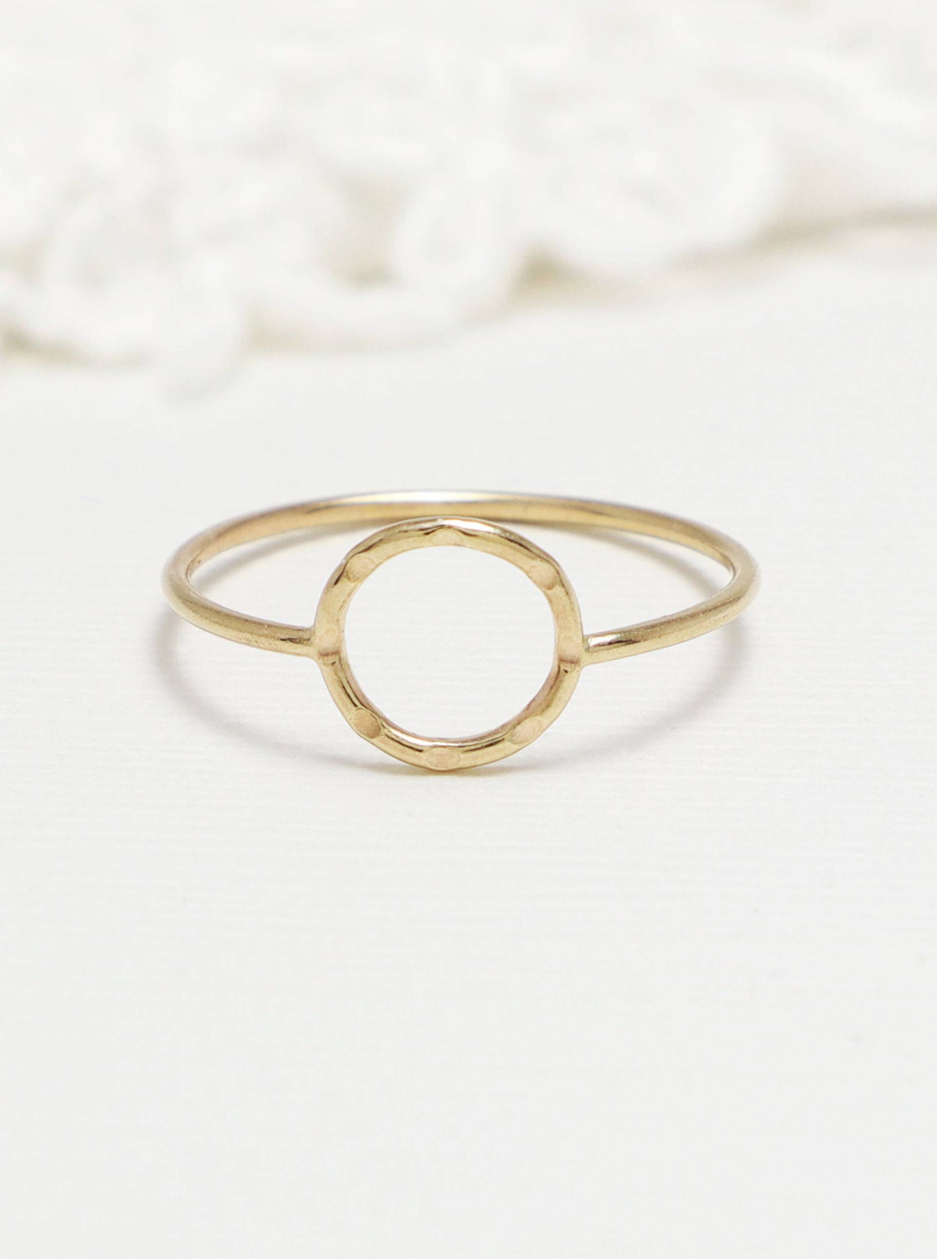 Offener Kreis Gold Ring, Ringe Für Frauen, Minimalist Versprechen Zierlicher Karma 14K Filled, Ewiger Ring | Unity von IrresistiblyMinimal