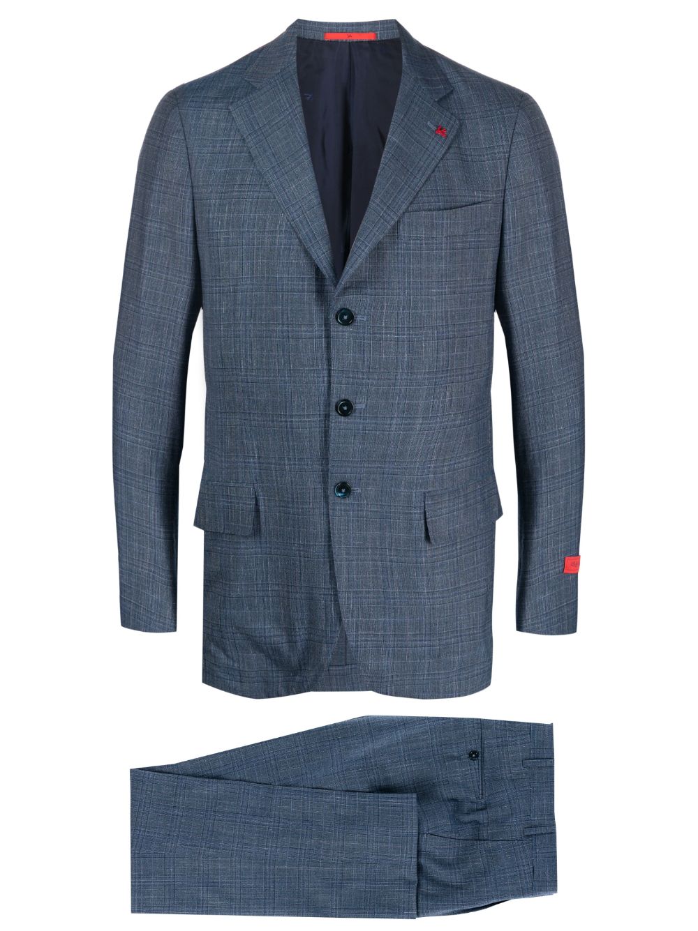 Isaia Karierter Anzug - Blau von Isaia