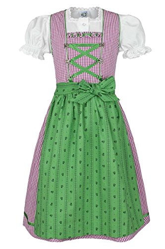 Isar-Trachten Mädchen Kinderdirndl Beere grün mit Bluse, Beere, 92 Isar-Trachten Mädchen Kinderdirndl Beere grün mit Bluse, Beere, 92 von Isar-Trachten