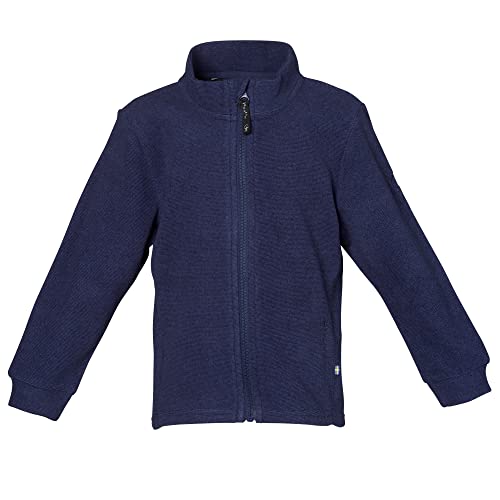 Isbjörn Kids Lynx Micro Fleece Jacket Blau - Dünne weiche Kinder Fleecejacke, Größe 98-104 - Farbe Navy von Isbjörn