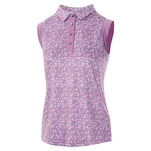 Island GREEN Damen Frühjahr/Sommer Kollektion Golfhemd, 2231-Lila/Weiß, M Island GREEN Damen Frühjahr/Sommer Kollektion Golfhemd, 2231-Lila/Weiß, M von Island Green