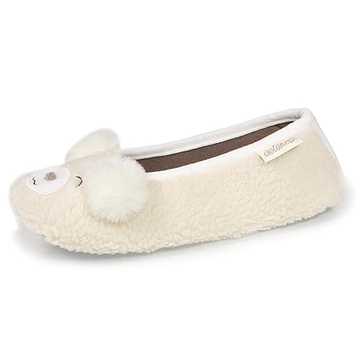 Isotoner Extra leichte Hausschuhe Ballerinas Damen, elfenbeinfarben, 39/40 EU Isotoner Extra leichte Hausschuhe Ballerinas Damen, elfenbeinfarben, 39/40 EU von Isotoner