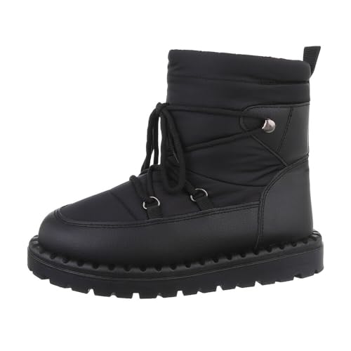 Ital Design Damenschuhe Stiefeletten Schnürstiefeletten, LW107-1-, Kunstleder, Schwarz, Gr. 36 Ital Design Damenschuhe Stiefeletten Schnürstiefeletten, LW107-1-, Kunstleder, Schwarz, Gr. 36 von Ital Design