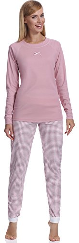 Italian Fashion Baumwolle Pyjama Schlafanzug Lang Zweiteilige Nachtwäsche Hausanzug Sleepwear Langarm Perfect als Geschenk | schönes Zuhause Outfit von Italian Fashion