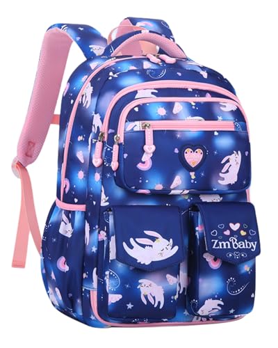 IvyH Kinderrucksack Mädchen und Jungen– Schulranzen Mädchen 1-3. Klasse - Rucksack für Kinder 6-10 Jahren Schultasche Wasserdicht Groß für Schule und Reisen, Saphirblau von IvyH