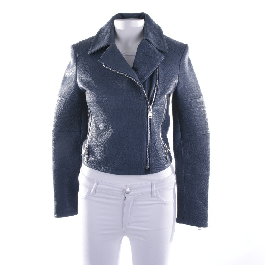 J Brand Lederjacke S Blau von J Brand