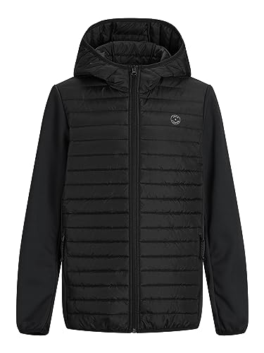 JACK & JONES JUNIOR Jungen JJEMULTI Quilted Jacket NOOS JNR gesteppt, Black/Detail:Set-IN Sleeves, 164 von JACK & JONES