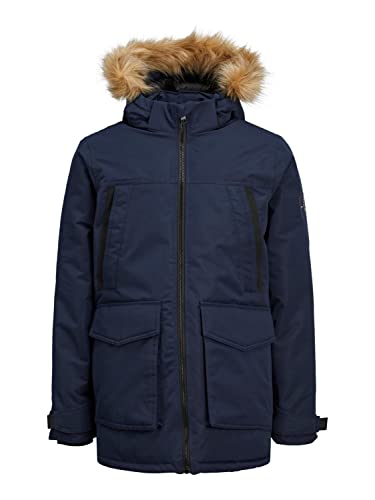 JACK&JONES JUNIOR Jungen JJECRAFT Parka SN JNR Jacke, Navy Blazer, 128 von JACK&JONES JUNIOR