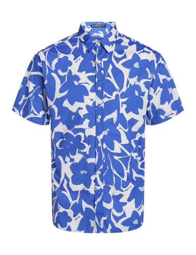 JACK & JONES JUNIOR Jungen JORJOSHUA Aruba AOP Shirt SS JNR Kurzarmhemd 12255680,Dazzling Blue/AOP:Abstract,140 JACK & JONES JUNIOR Jungen JORJOSHUA Aruba AOP Shirt SS JNR Kurzarmhemd 12255680,Dazzling Blue/AOP:Abstract,140 von JACK&JONES JUNIOR