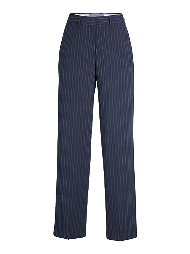 JACK&JONES Damen JXMARY Striped HW Pant PNT NOOS Hose, Navy Blazer/Stripes:Pinstripe, 31W / 30L von JACK & JONES