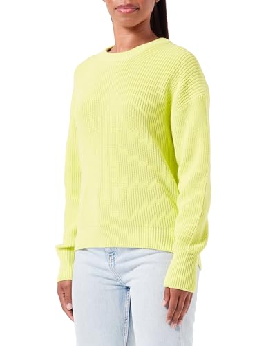 JACK&JONES Damen JXMILA Twist Crew Neck Knit NOOS Pullover, Limeade, L von JACK & JONES