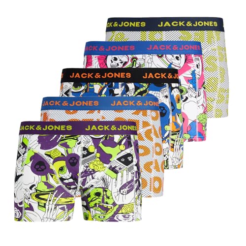 JACK & JONES Herren 5er Pack Boxershorts Unterwäsche, Größe:S, Farbe:5er Pack #MIX3 von JACK & JONES