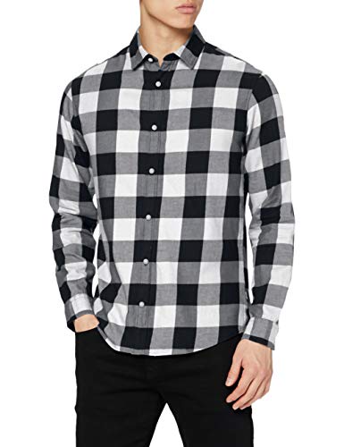 JACK&JONES Hemd Slim Fit Business Shirt Weiches Langarm Twill Oberteil aus Baumwolle JJEGINGHAM von JACK & JONES