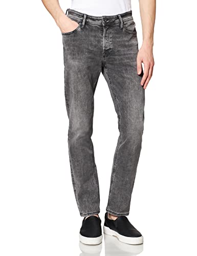 JACK&JONES Herren JJICLARK JJEVAN AM 397 SN Jeans, Black Denim, 38W x 32L von JACK & JONES