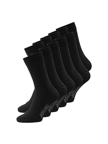 JACK & JONES Herren Jacjens 10 Pack Noos Socken, Schwarz (Black Black), Einheitsgr e EU von JACK & JONES