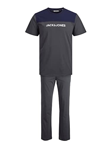 JACK & JONES Herren Jacsmith Lw te og bukser Pyjamaset, Asphalt, M EU von JACK & JONES