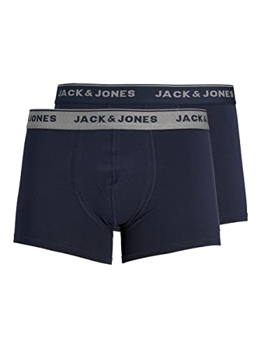 JACK & JONES Herren Jacvincent trunks 2 pakker Noos Boxershorts, Blau (Navy Blazer Detail:navy Blazer), M EU von JACK & JONES