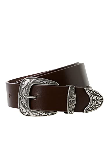 JACK & JONES Herren Jacvintage Leather Belt Gürtel, Brown Stone, 105 von JACK & JONES