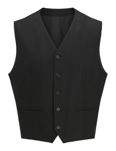 JACK & JONES Herren Jprtheo Waistcoat Noos, Black, 52 JACK & JONES Herren Jprtheo Waistcoat Noos, Black, 52 von JACK & JONES