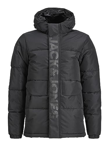 JACK & JONES Jungen, Jcospeed Puffer Sn Jnr Jacke, Schwarz, 152 von JACK & JONES